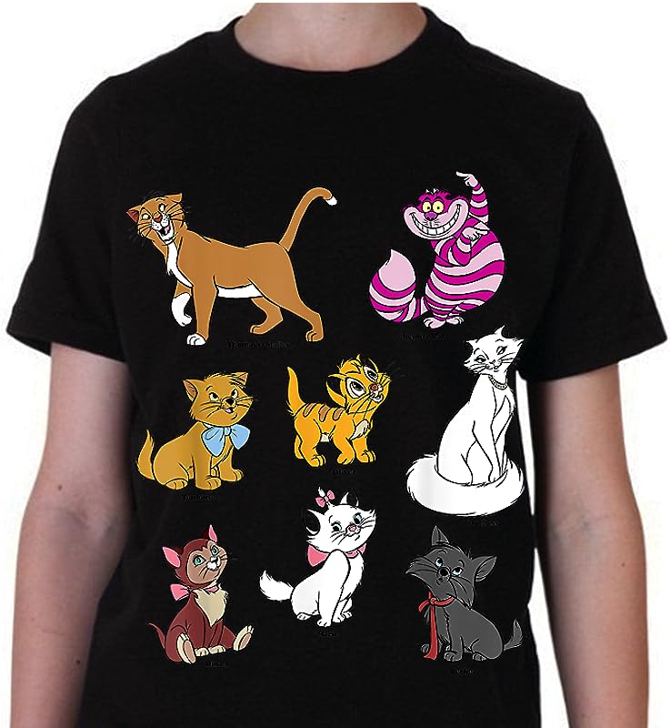 Disney Mickey & Friends “Cats Portraits” T-Shirts – Fun & Stylish Designs!