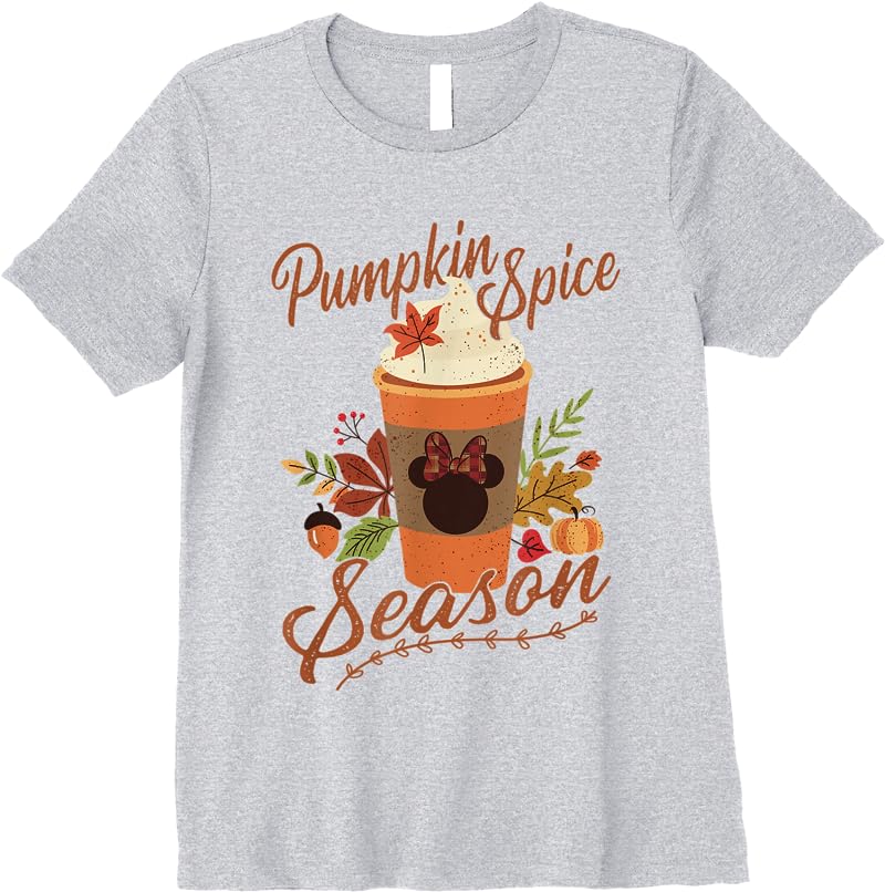 Disney Mickey And Friends Fall Pumpkin Spice Season T Shirts Sport Grey Disney Mickey And Friends Fall Pumpkin Spice Season T Shirts Sport Grey