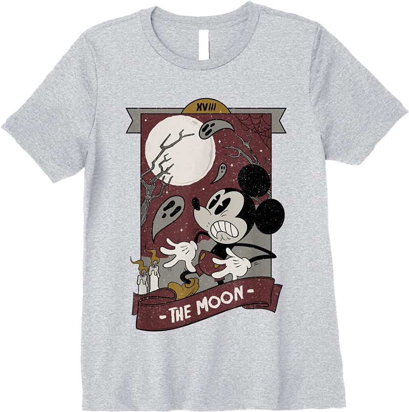Disney Mickey And Friends Halloween Mickey Spooky Tarot T Shirts Sport Grey Disney Mickey And Friends Halloween Mickey Spooky Tarot T Shirts Sport Grey