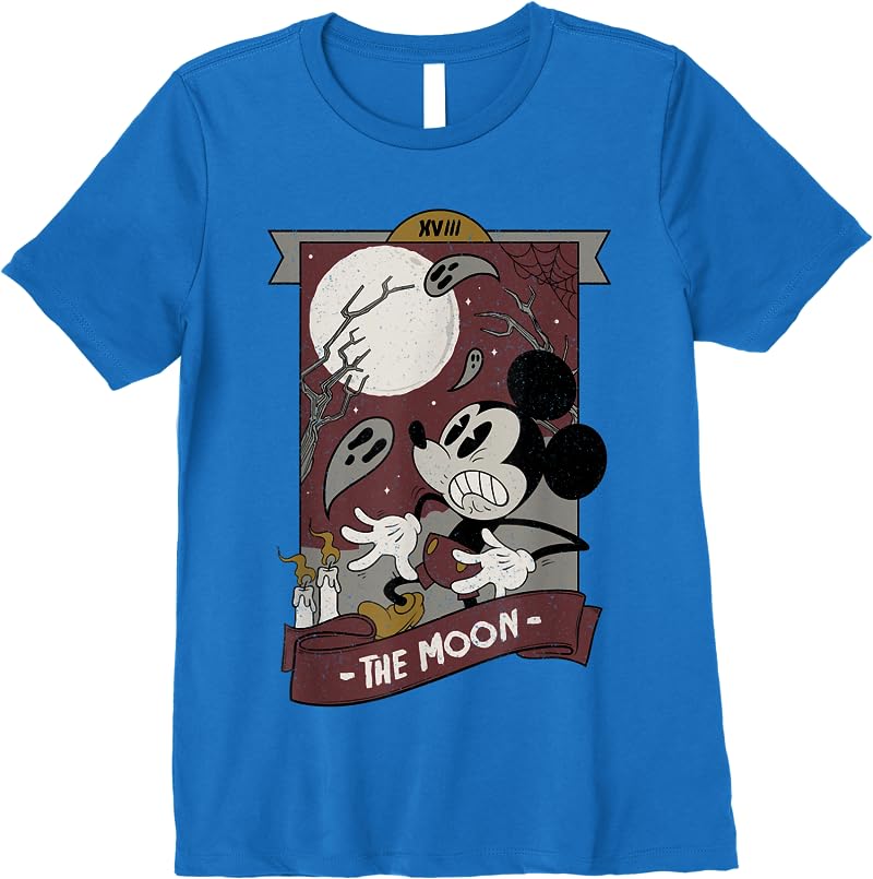 Disney Mickey And Friends Halloween Mickey Spooky Tarot T Shirts Royal Blue Disney Mickey And Friends Halloween Mickey Spooky Tarot T Shirts Royal Blue