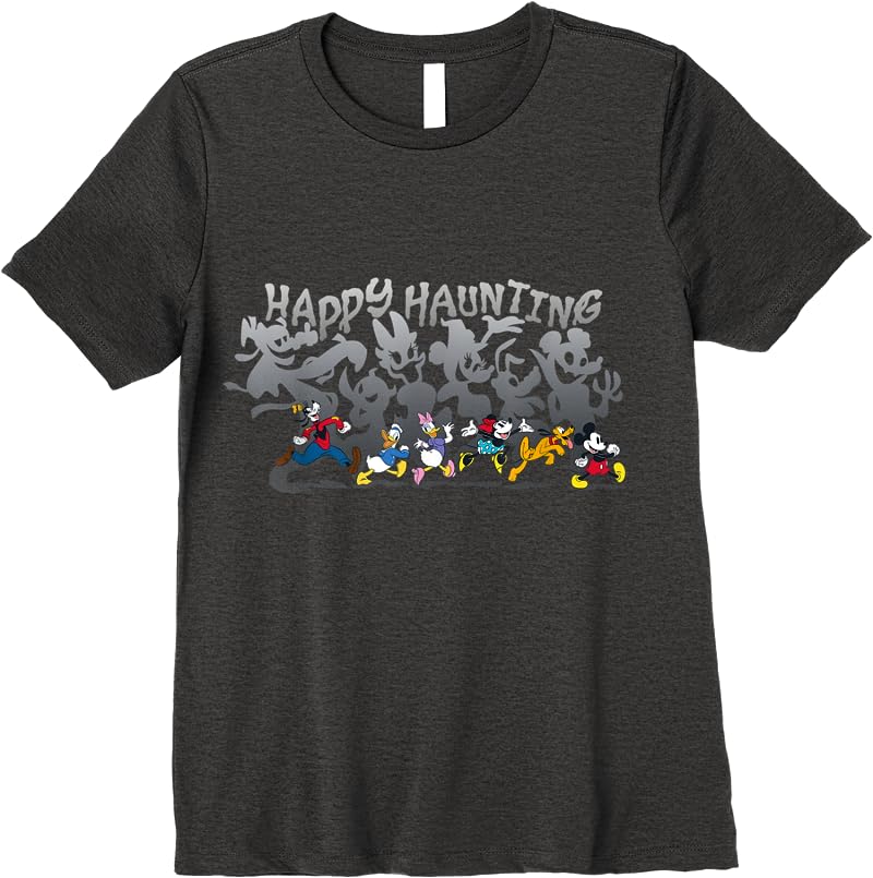 Disney Mickey And Friends Happy Haunting Halloween T Shirts Dark Heather Disney Mickey And Friends Happy Haunting Halloween T Shirts Dark Heather