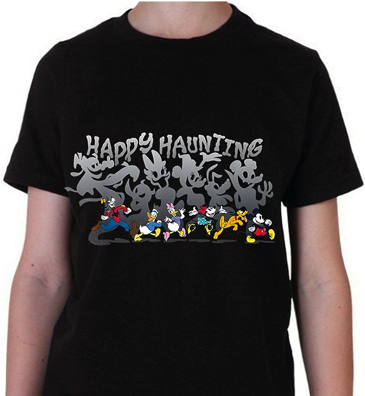 Disney Mickey & Friends “Happy Haunting” Halloween T-Shirts – Perfect for Trick-or-Treat! Disney Mickey & Friends “Happy Haunting” Halloween T-Shirts – Perfect for Trick-or-Treat!