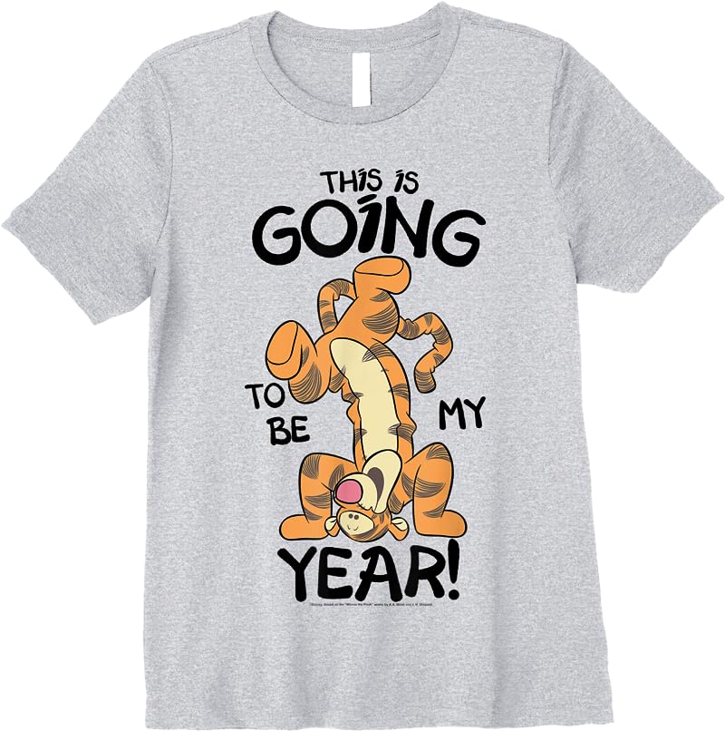 Disney Mickey And Friends Lunar New Year Tiggers Year T Shirts Sport Grey Disney Mickey And Friends Lunar New Year Tiggers Year T Shirts Sport Grey