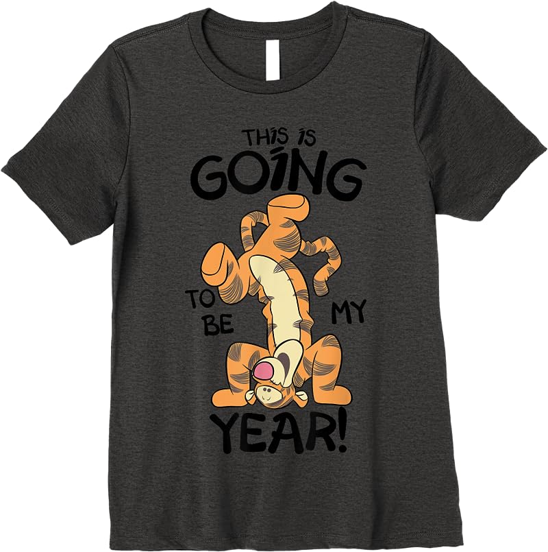 Disney Mickey And Friends Lunar New Year Tiggers Year T Shirts Dark Heather Disney Mickey And Friends Lunar New Year Tiggers Year T Shirts Dark Heather