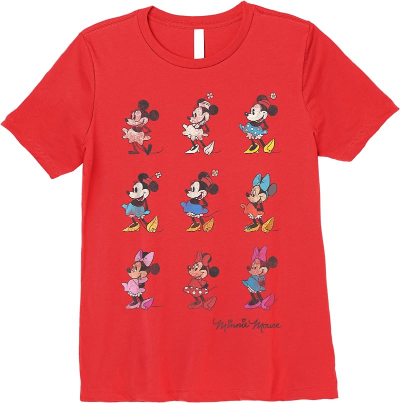 Disney Mickey And Friends Minnie Mouse Through The Years Short Sleeve Small T Shirts Red Disney Mickey And Friends Minnie Mouse Through The Years Short Sleeve Small T Shirts Red