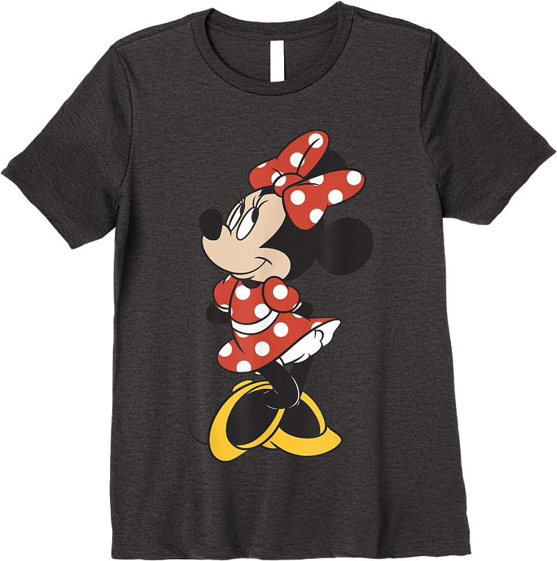 Disney Mickey And Friends Minnie Mouse Traditional Portrait Short Sleeve T Shirts Dark Heather Disney Mickey And Friends Minnie Mouse Traditional Portrait Short Sleeve T Shirts Dark Heather