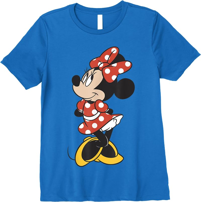 Disney Mickey And Friends Minnie Mouse Traditional Portrait Short Sleeve T Shirts Royal Blue Disney Mickey And Friends Minnie Mouse Traditional Portrait Short Sleeve T Shirts Royal Blue