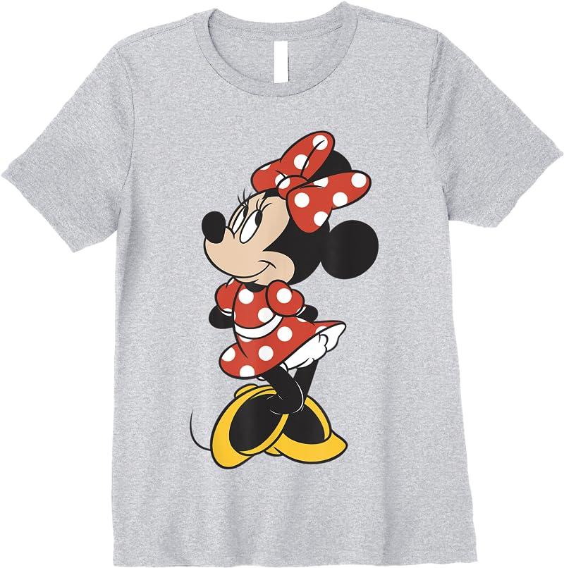 Disney Mickey And Friends Minnie Mouse Traditional Portrait Short Sleeve T Shirts Sport Grey Disney Mickey And Friends Minnie Mouse Traditional Portrait Short Sleeve T Shirts Sport Grey