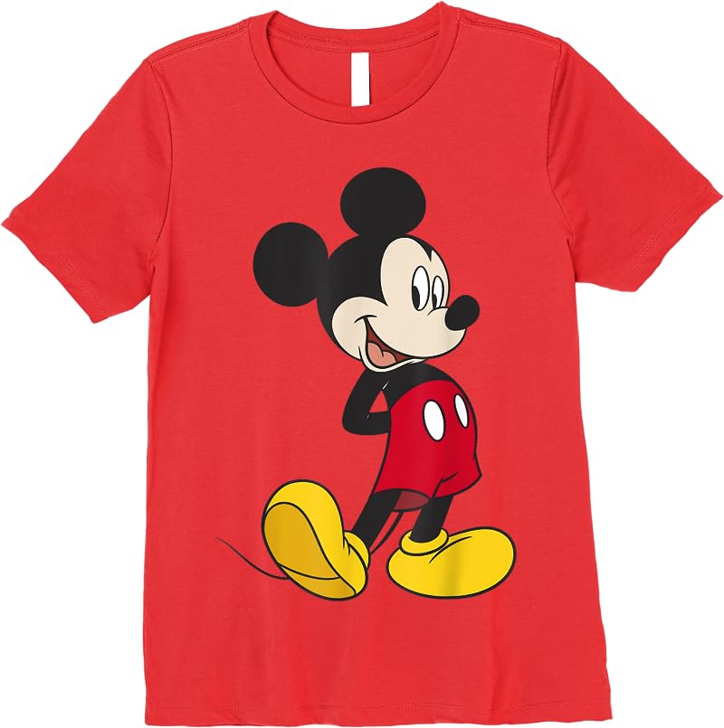 Disney Mickey And Friends Traditional Mickey Mouse Portrait T Shirts Red Disney Mickey And Friends Traditional Mickey Mouse Portrait T Shirts Red