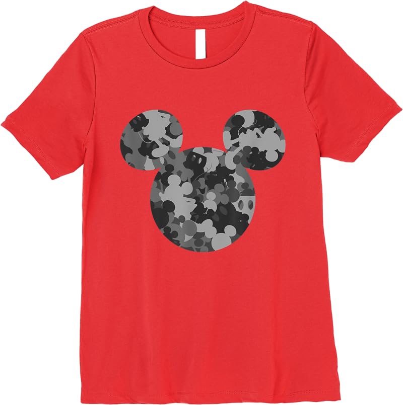 Disney Mickey Camo Gray T Shirts Red Disney Mickey Camo Gray T Shirts Red