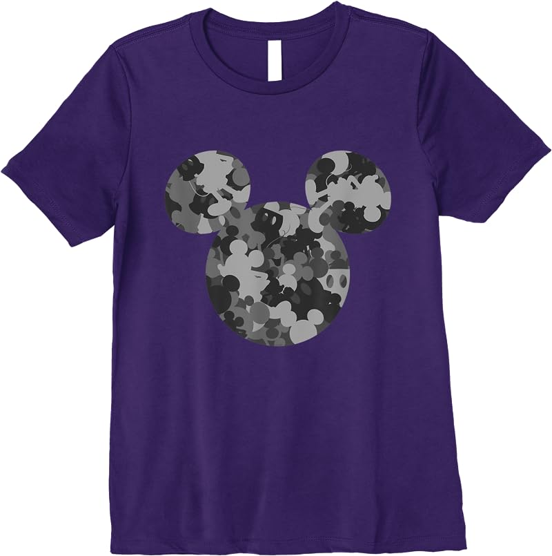 Disney Mickey Camo Gray T Shirts Purple Disney Mickey Camo Gray T Shirts Purple