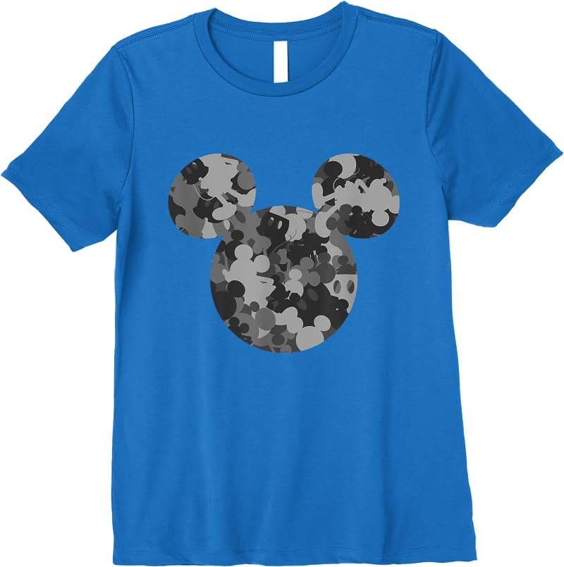 Disney Mickey Camo Gray T Shirts Royal Blue Disney Mickey Camo Gray T Shirts Royal Blue