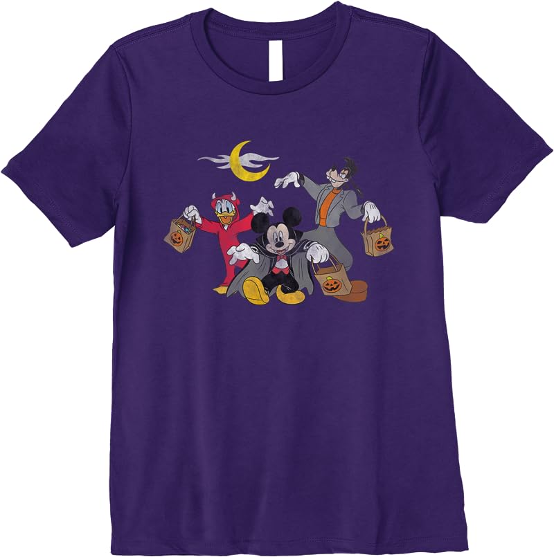 Disney Mickey Goofy Donald Halloween Squad T Shirts Purple Disney Mickey Goofy Donald Halloween Squad T Shirts Purple
