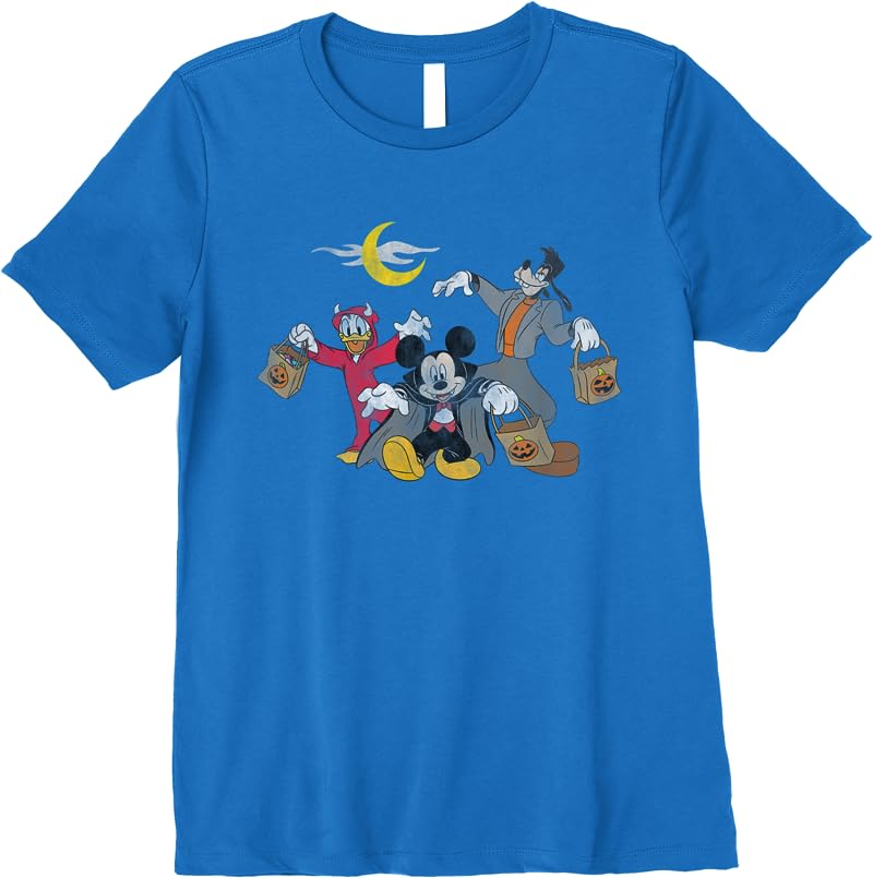 Disney Mickey Goofy Donald Halloween Squad T Shirts Royal Blue Disney Mickey Goofy Donald Halloween Squad T Shirts Royal Blue