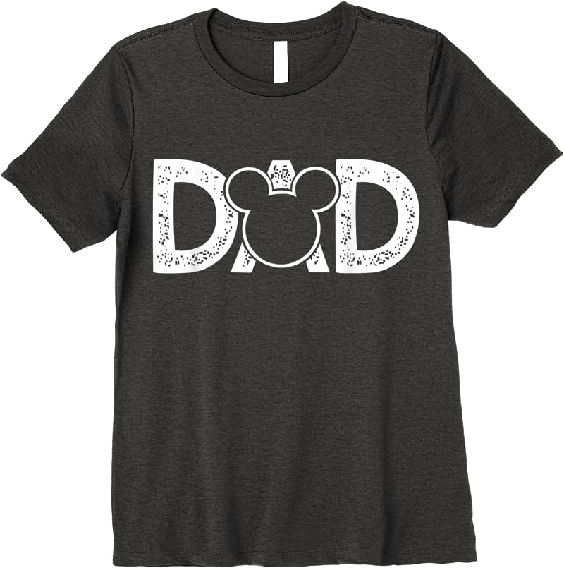 Disney Mickey Mouse Dad T Shirts Dark Heather Disney Mickey Mouse Dad T Shirts Dark Heather