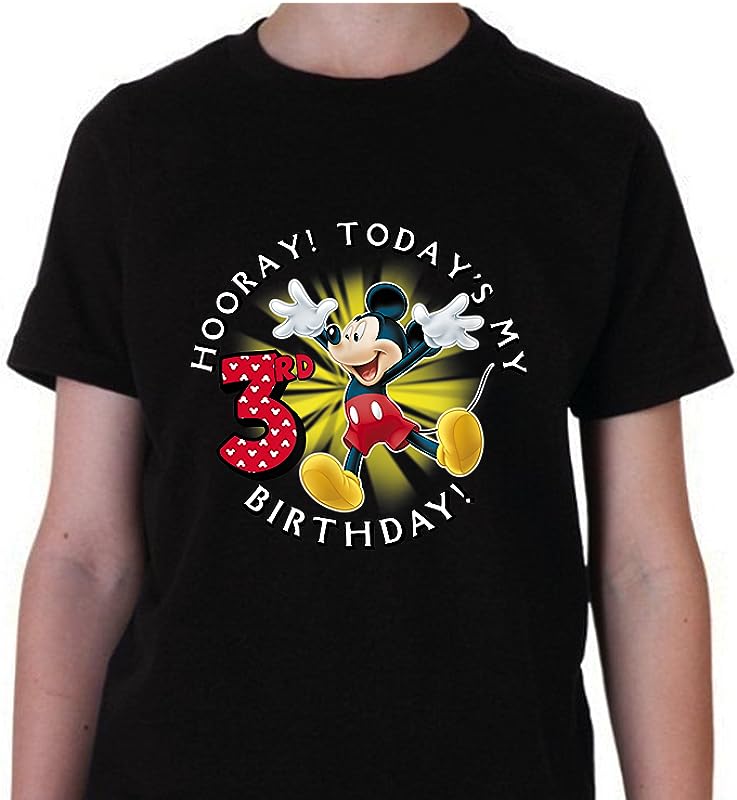 Disney Mickey Mouse “Hooray! Today’s My 3rd Birthday” T-Shirt – Celebrate in Style! Disney Mickey Mouse “Hooray! Today’s My 3rd Birthday” T-Shirt – Celebrate in Style!