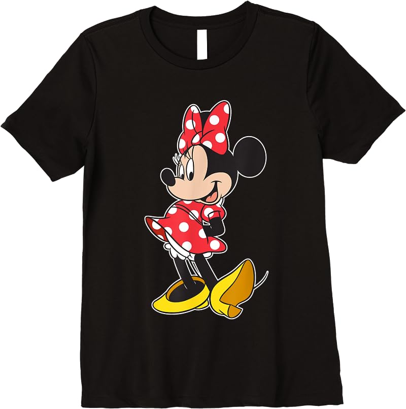 Disney Minnie Mouse Classic Pose T Shirts Black Disney Minnie Mouse Classic Pose T Shirts Black