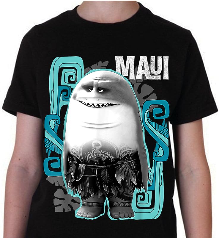 Disney Moana Maui Half Shark T-Shirt – Kids’ Graphic Tee for Boys & Girls Disney Moana Maui Half Shark T-Shirt – Kids’ Graphic Tee for Boys & Girls