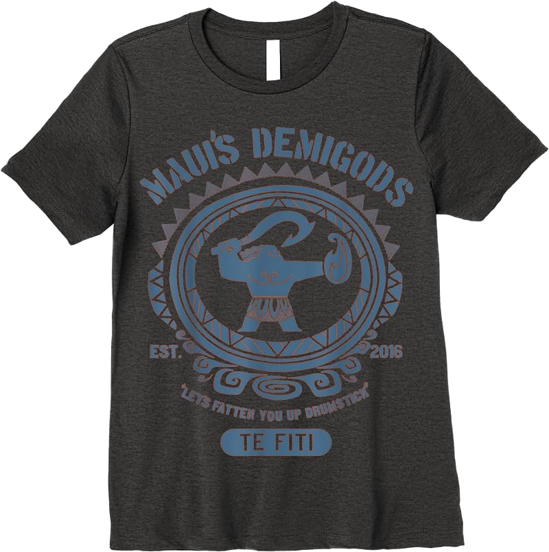 Disney Moana Mauis Demigods Graphic T Shirts Dark Heather