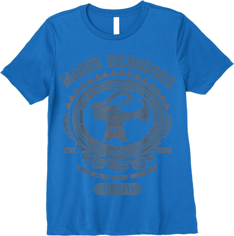 Disney Moana Mauis Demigods Graphic T Shirts Royal Blue