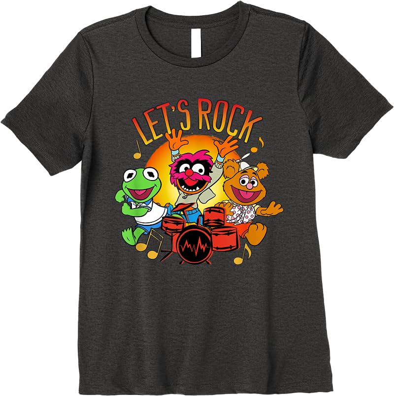 Disney Muppet Babies Rock Group T Shirts Dark Heather