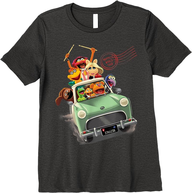 Disney Muppet Babies Trip Group T Shirts Dark Heather Disney Muppet Babies Trip Group T Shirts Dark Heather