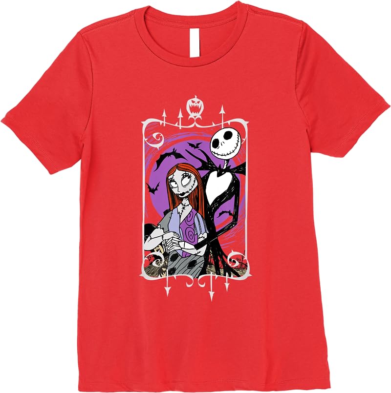 Disney Nightmare Before Christmas Jack And Sally T Shirts Red Disney Nightmare Before Christmas Jack And Sally T Shirts Red