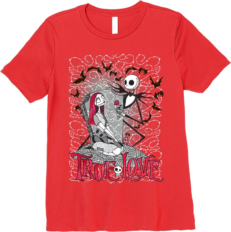 Disney Nightmare Before Christmas True Love T Shirts Red Disney Nightmare Before Christmas True Love T Shirts Red