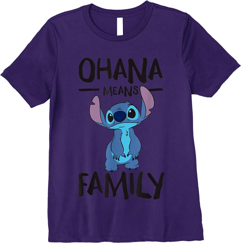 Disney Ohana Means Family Stitch T Shirts Purple Disney Ohana Means Family Stitch T Shirts Purple