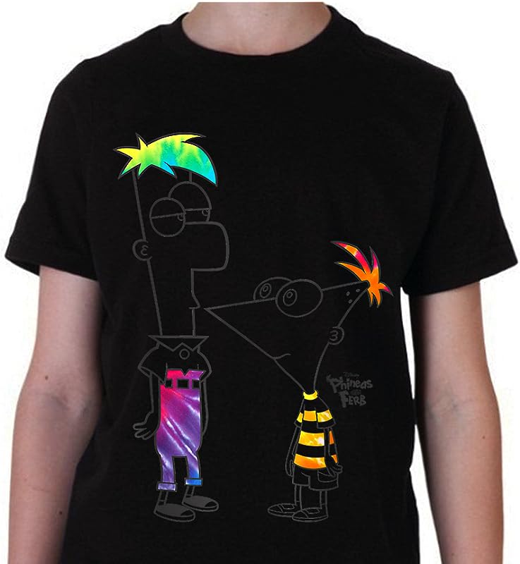 Disney Phineas And Ferb Boys’ Tie Dye T-Shirts – Fun and Colorful Styles for Kids