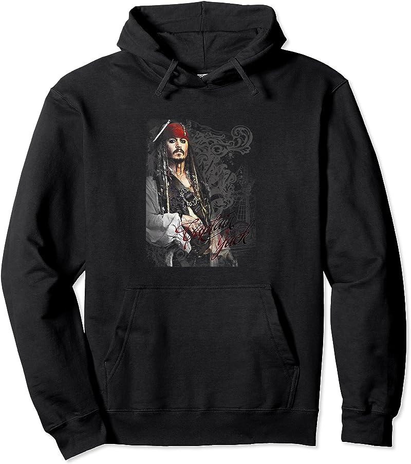 Disney Pirates Of The Caribbean Captain Jack Ornate Poster T-Shirt: Perfect Gift for Fans Disney Pirates Of The Caribbean Captain Jack Ornate Poster T-Shirt: Perfect Gift for Fans