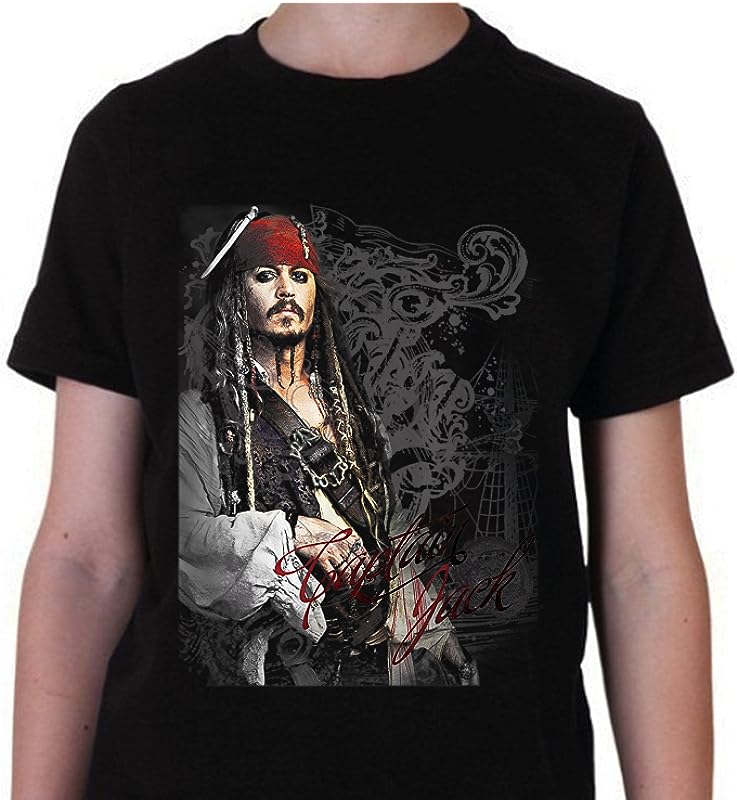 Disney Pirates Of The Caribbean Captain Jack Ornate Poster T-Shirt: Perfect Gift for Fans Disney Pirates Of The Caribbean Captain Jack Ornate Poster T-Shirt: Perfect Gift for Fans