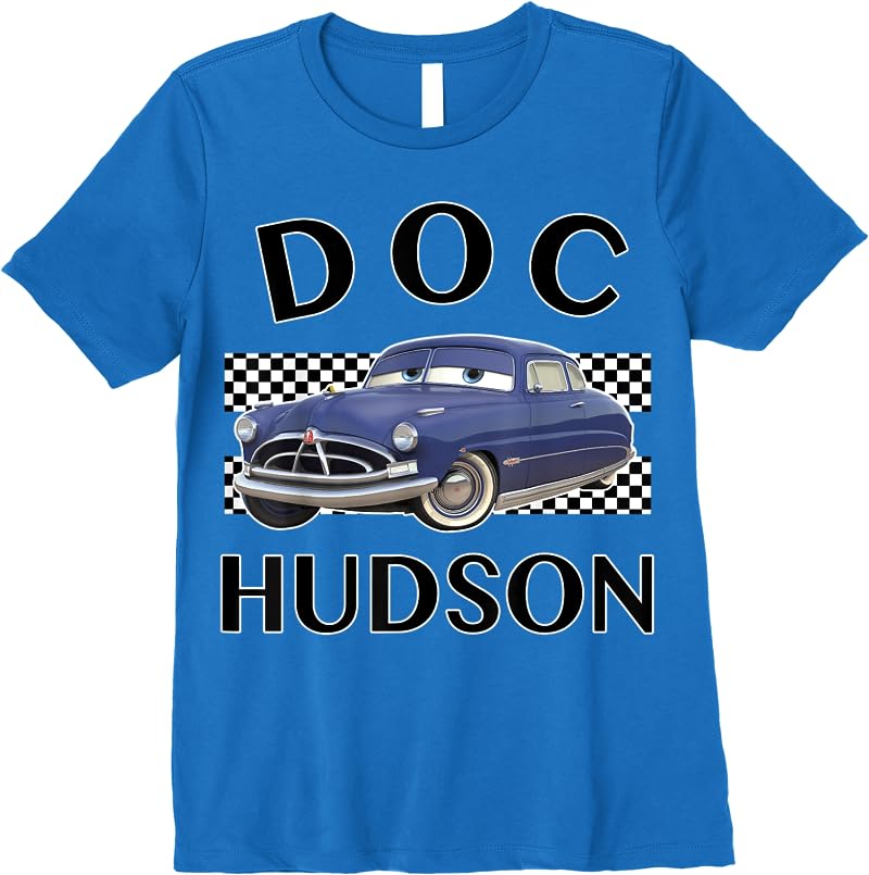 Disney Pixar Cars Doc Hudson Finish Graphic T Shirts Royal Blue Disney Pixar Cars Doc Hudson Finish Graphic T Shirts Royal Blue