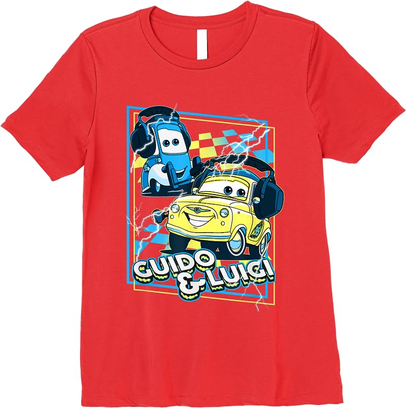 Disney Pixar Cars Guido Luigi Loud As Thunder T Shirts Red Disney Pixar Cars Guido Luigi Loud As Thunder T Shirts Red
