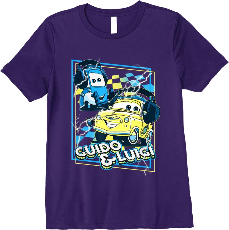 Disney Pixar Cars Guido Luigi Loud As Thunder T Shirts Purple Disney Pixar Cars Guido Luigi Loud As Thunder T Shirts Purple