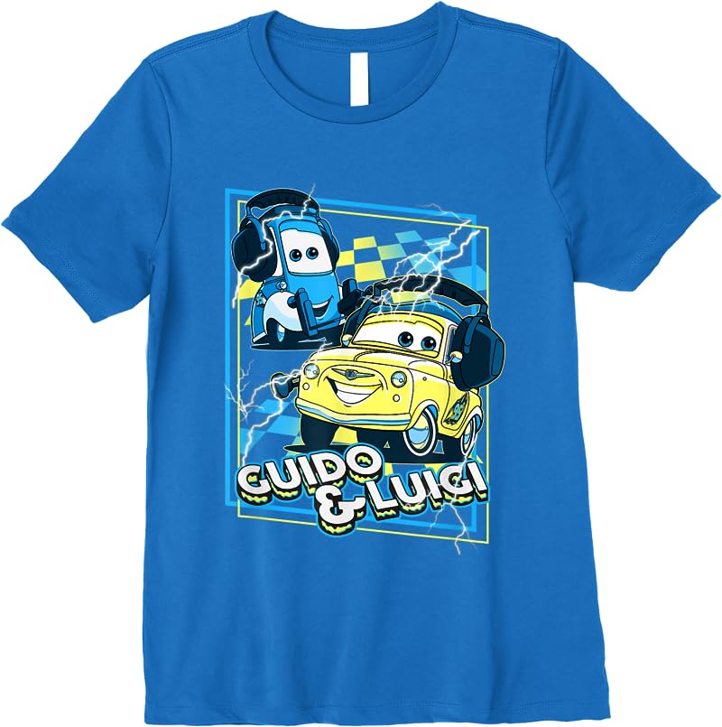 Disney Pixar Cars Guido Luigi Loud As Thunder T Shirts Royal Blue Disney Pixar Cars Guido Luigi Loud As Thunder T Shirts Royal Blue