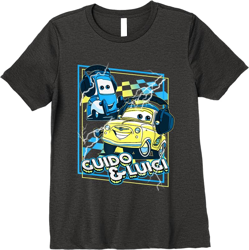 Disney Pixar Cars Guido Luigi Loud As Thunder T Shirts Dark Heather Disney Pixar Cars Guido Luigi Loud As Thunder T Shirts Dark Heather