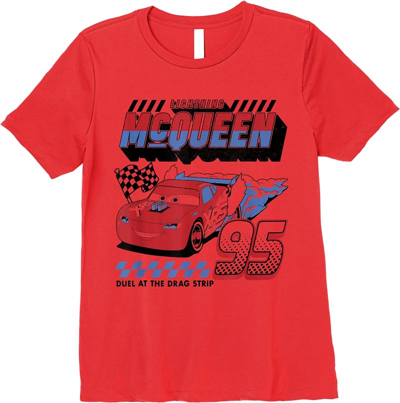Disney Pixar Cars Lightning Mcqueen Americana Car Race T Shirts Red Disney Pixar Cars Lightning Mcqueen Americana Car Race T Shirts Red