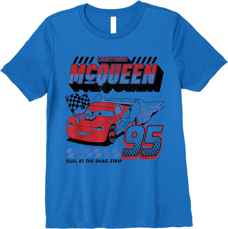 Disney Pixar Cars Lightning Mcqueen Americana Car Race T Shirts Royal Blue Disney Pixar Cars Lightning Mcqueen Americana Car Race T Shirts Royal Blue