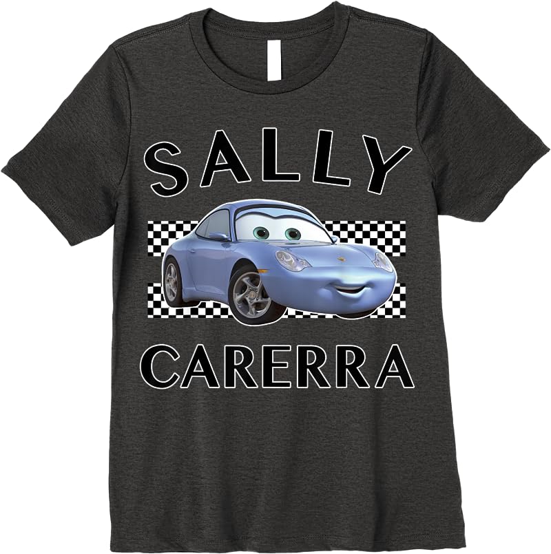 Disney Pixar Cars Sally Carerra Finish Graphic T Shirts Dark Heather