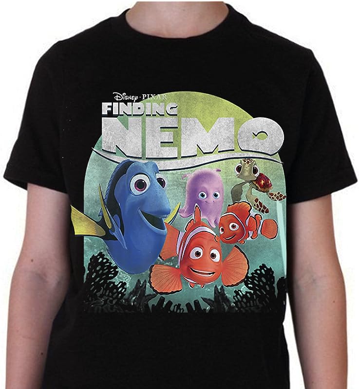 Disney Pixar Finding Nemo Group Shot Graphic T-Shirt: High Quality Prints for Kids & Adults Disney Pixar Finding Nemo Group Shot Graphic T-Shirt: High Quality Prints for Kids & Adults