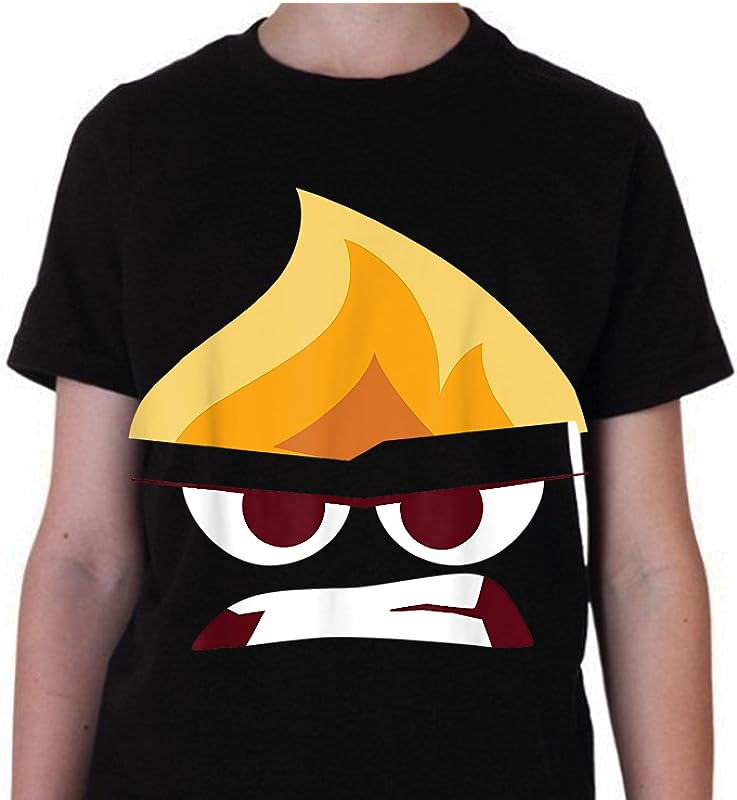 Disney Pixar Inside Out Angry Face Halloween T-Shirt – Perfect for Trick-or-Treat!