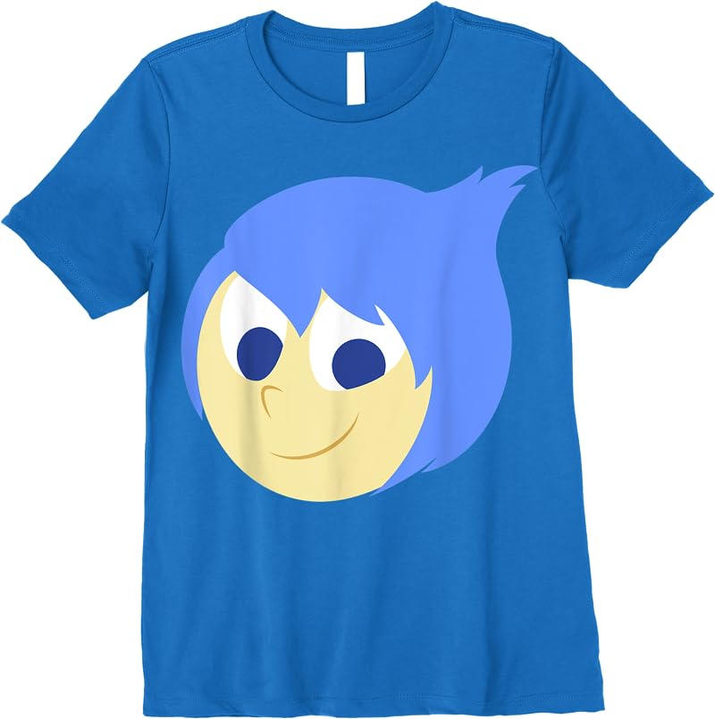 Disney Pixar Inside Out Joy Face Halloween T Shirts Royal Blue