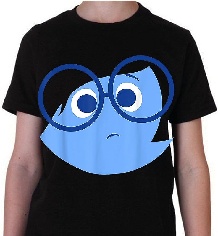 Disney Pixar Inside Out Sad Face Halloween T-Shirt – Perfect for Trick-or-Treaters!