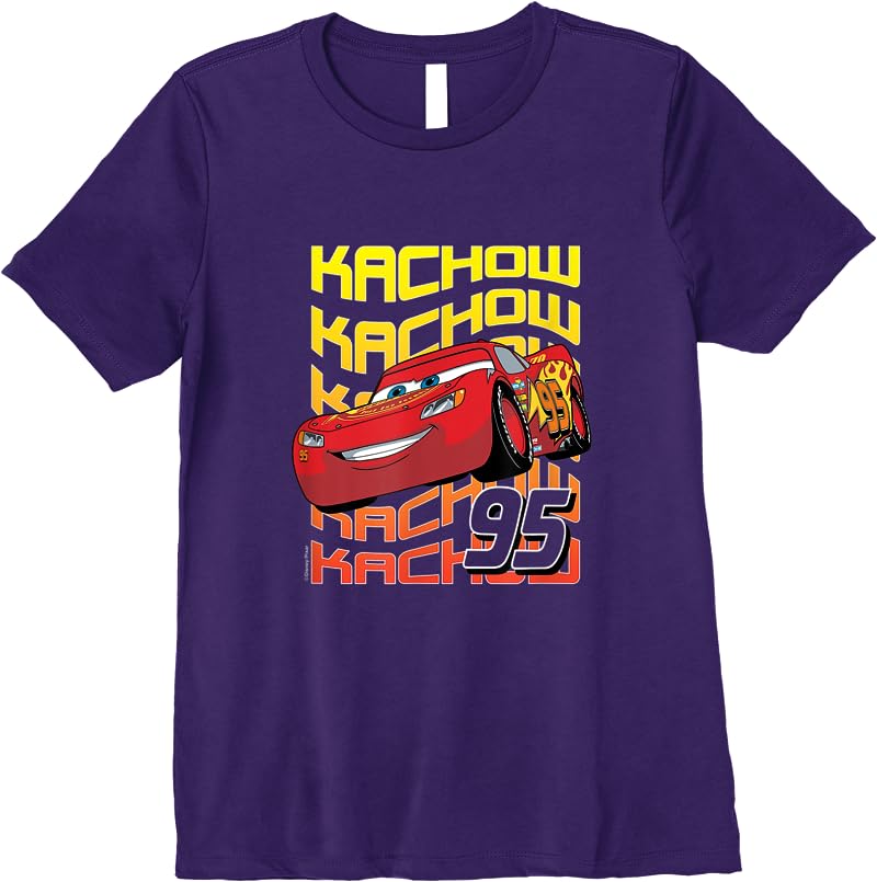 Disney Pixar - Kachow 95 T Shirts Purple