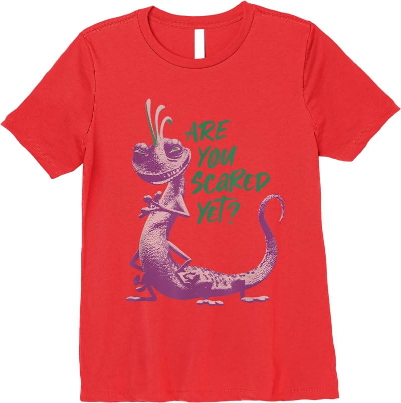 Disney Pixar Monsters Inc Randall Are You Scared Yet T Shirts Red