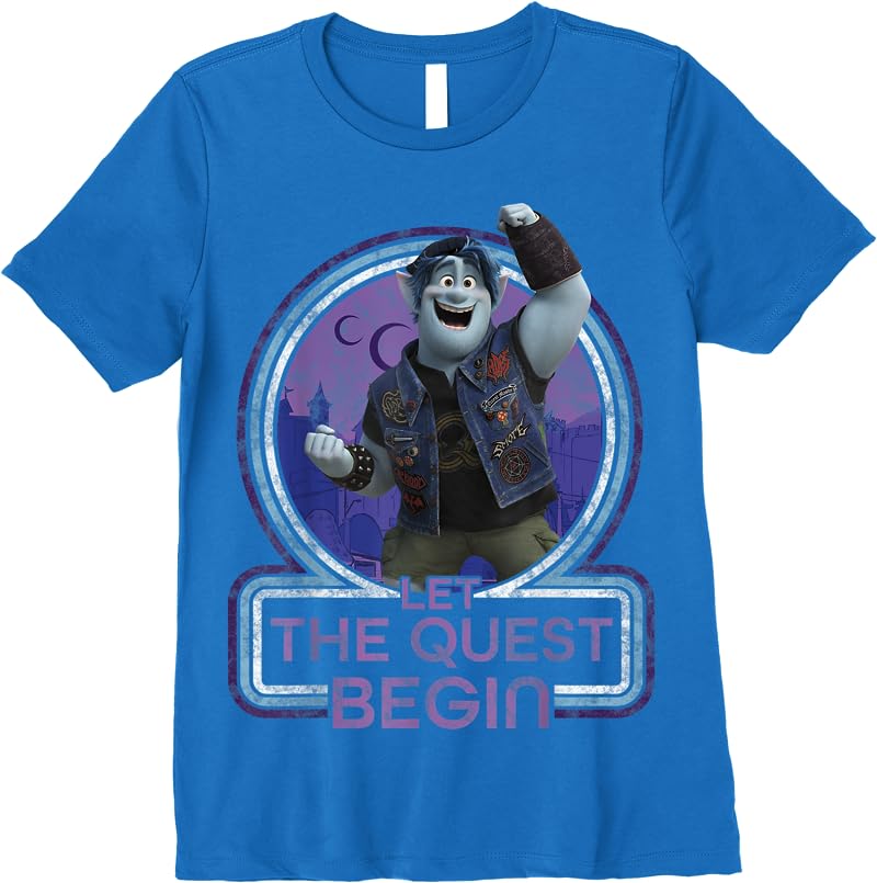 Disney Pixar Onward Barley Let The Quest Begin Portrait T Shirts Royal Blue Disney Pixar Onward Barley Let The Quest Begin Portrait T Shirts Royal Blue