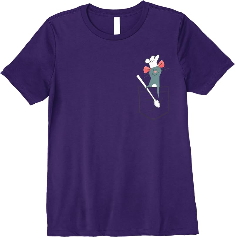 Disney Pixar Ratatouille Remy Small Pocket Chef T Shirts Purple Disney Pixar Ratatouille Remy Small Pocket Chef T Shirts Purple