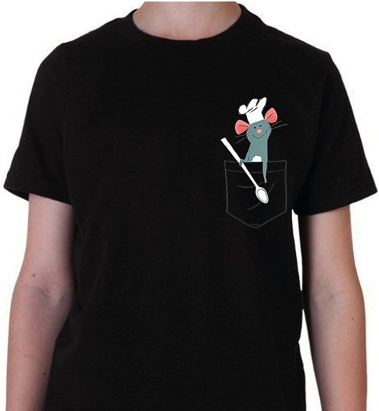Disney Pixar Ratatouille Remy Kids’ T-Shirt – Small Pocket Chef Design Disney Pixar Ratatouille Remy Kids’ T-Shirt – Small Pocket Chef Design