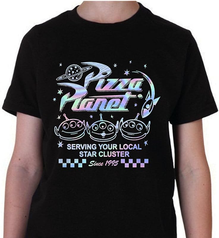 Disney Pixar Toy Story 3 Pizza Planet Aliens Hologram T-Shirts: Fun Graphic Tee for Kids & Adults Disney Pixar Toy Story 3 Pizza Planet Aliens Hologram T-Shirts: Fun Graphic Tee for Kids & Adults